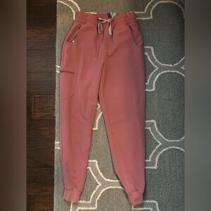 Mauve Zamora High Waisted Figs Scrub Pants